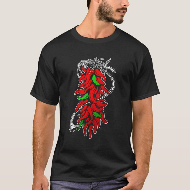 Camiseta Chile Pepper Ristra (Frente)