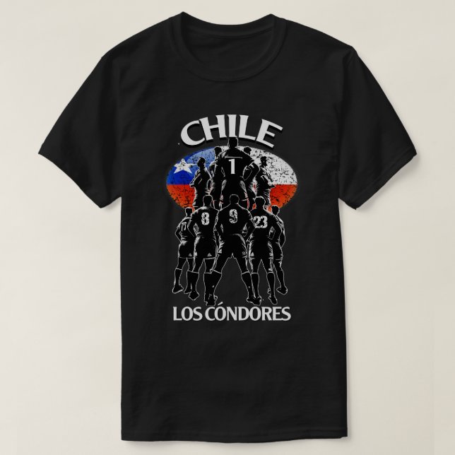 Camiseta Chile Rugby Los Condores (Frente do Design)
