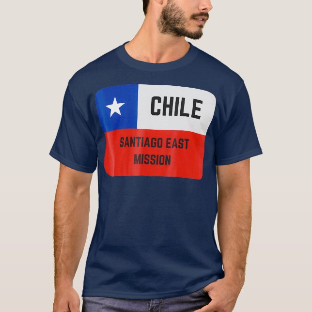 Camiseta Chile Santiago - Missão Mórmon LDS Leste (Frente)