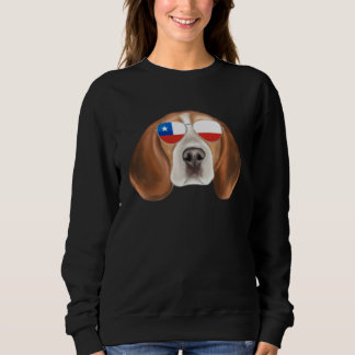 Camiseta Chilean Flag Beagle Dog Chile Pocket