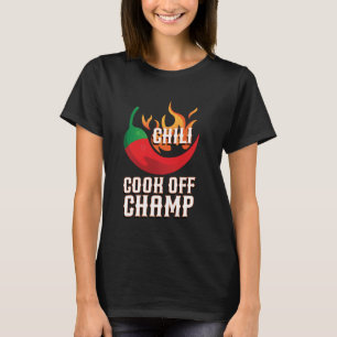Camiseta Chili Cook Off Champ Fiery Excelência Espicaria Cu