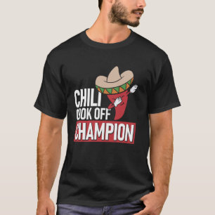 Camiseta Chili Cook Off Champion Dab Pepper Diversão Do Ent