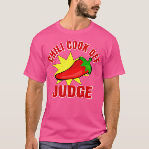 Camiseta Chili Cook Off Juiz Shirt Com Pimenta Quente