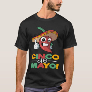 Camiseta Chili Pepper Cinco De Mayo Mexicano