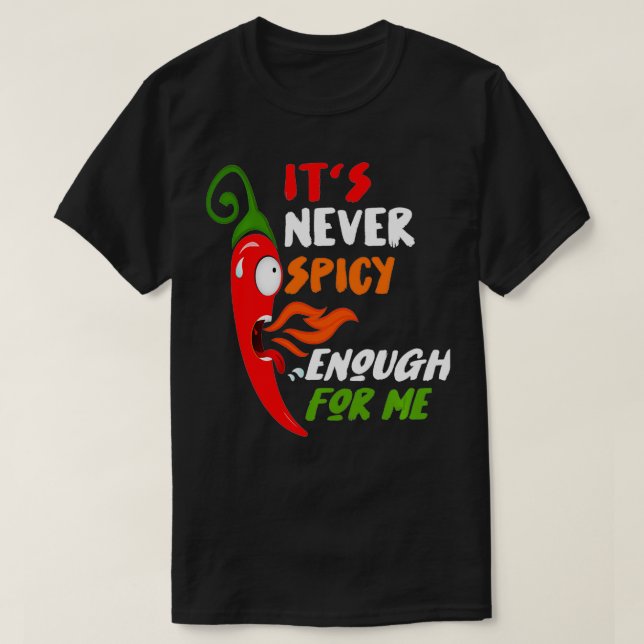 Camiseta Chili Red Pepper Funny Gift For Hot Spicy Food & S (Frente do Design)
