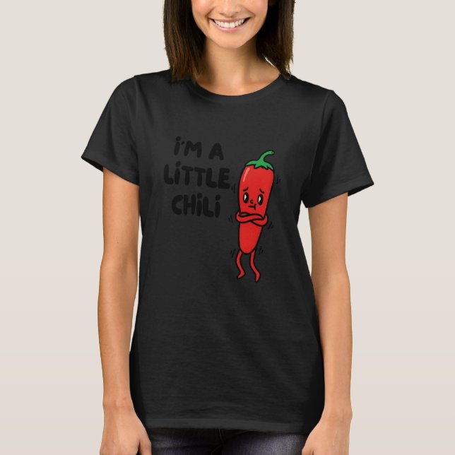 Camiseta Chili Red Pepper Vegetable Funny Chili Pun I'm Lit (Frente)