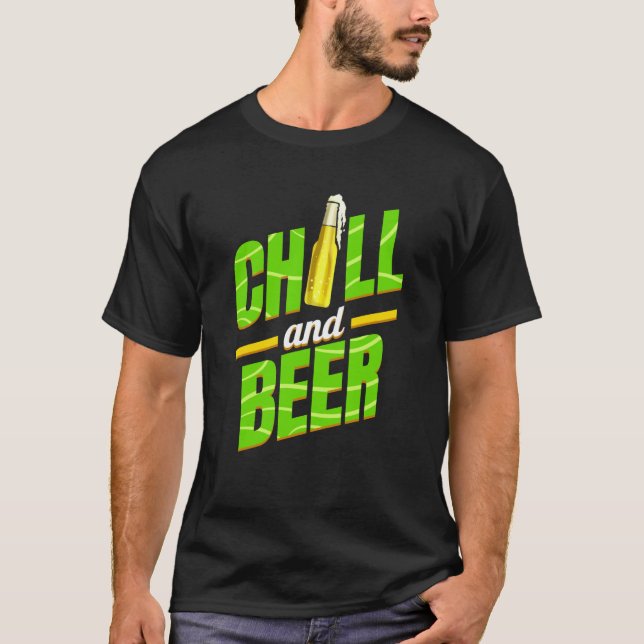 Camiseta Chill And Beer On St Patricks Day (Frente)