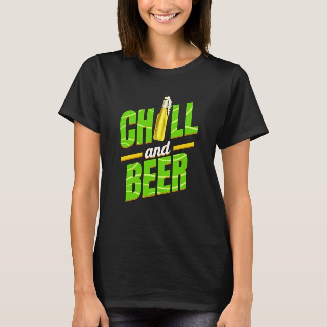 Camiseta Chill And Beer On St Patricks Day (Frente)