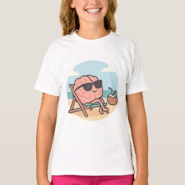 Camiseta Chill Brain Beach Vibes Tee Funny Smart Girl