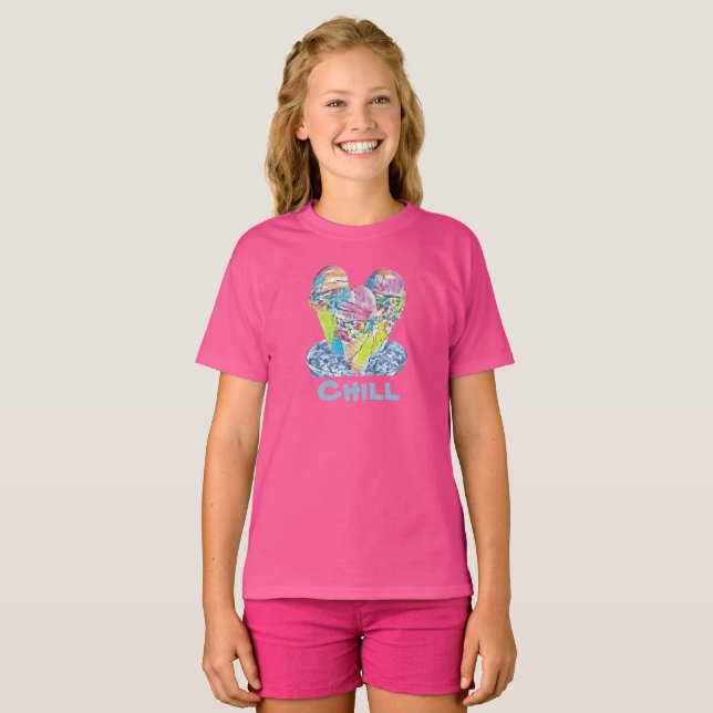 Camiseta Chill Ice cream (Frente Completa)
