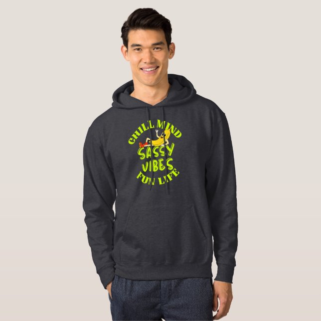 Camiseta Chill Mind Sassy Vibes Fun Life (Frente Completa)