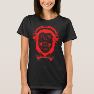 Camiseta Chill Monkey Fashiable Monkey Music Gaming Hip H