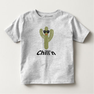 Camiseta Chill N Cactus Design - Toddler Fine Jersey T-Shir