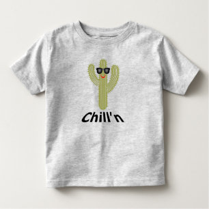Camiseta Chill N Cactus Design - Toddler Fine Jersey T-Shir