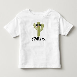 Camiseta Chill N Cactus Design - Toddler Fine Jersey T-Shir