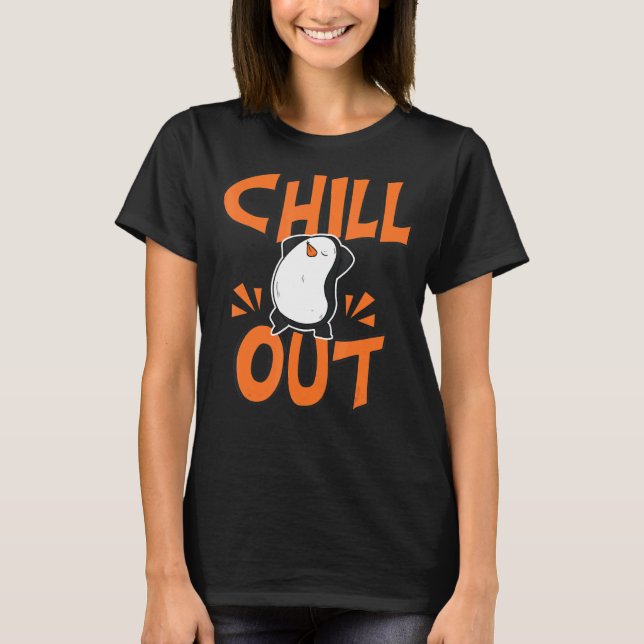 Camiseta Chill Out  Women Hangout Penguin Love (Frente)