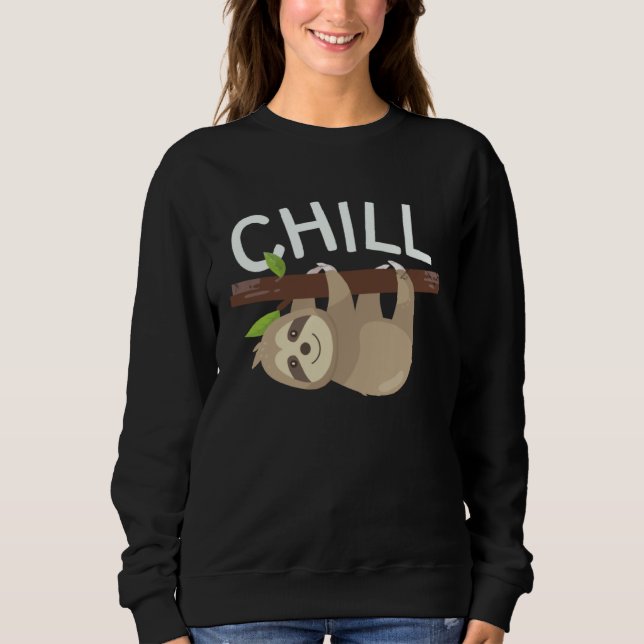 Camiseta Chill Outfit Lazy Sloth  Relaxing (Frente)