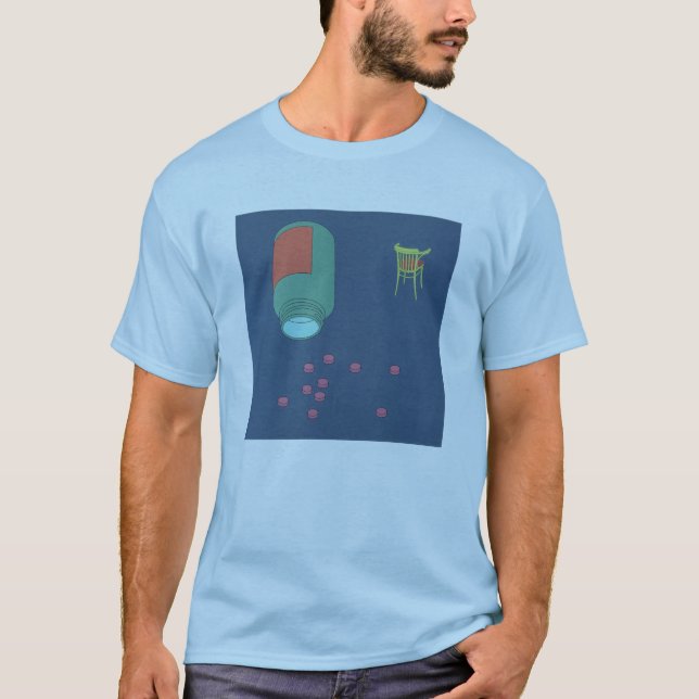 camiseta chill pill azul (Frente)
