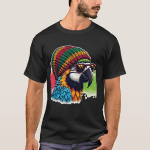Camiseta Chill Reggae Vibe Legal Rasta Dreadlocks Parrot em