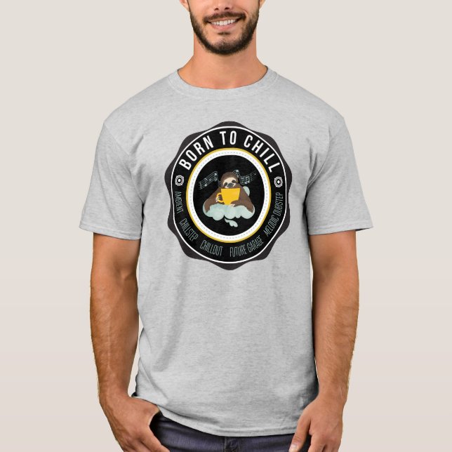 Camiseta Chill Sloth Music (Frente)