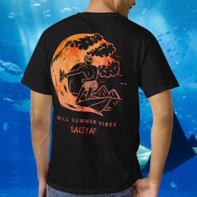 Camiseta Chill Summer Vibes Fire de Salty AF (Criador carregado)