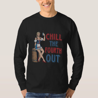 Camiseta Chill The Fourth Out Cowgirl Western Happy 4th Of 