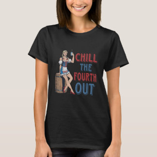 Camiseta Chill The Fourth Out Cowgirl Western Happy 4th Of 
