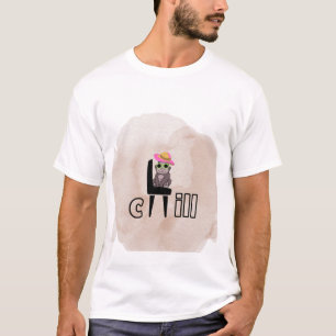 Camiseta Chill Vibes Monkey   Design de Cartoon Engraçado R