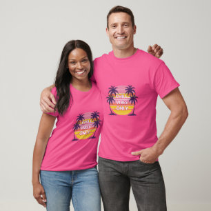 Camiseta Chill Vibes Only – Pôr do Sol Retro Vapor