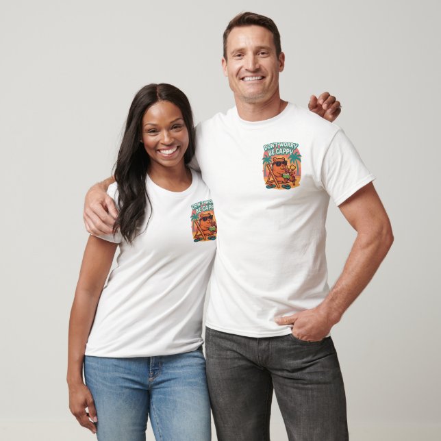Camiseta Chillbará: Não se Preocupe, Seja Cappy (Unissex)