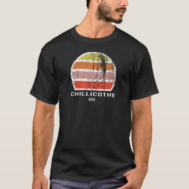 Camiseta Chillicothe Ohio Vintage Sunset Souvenir