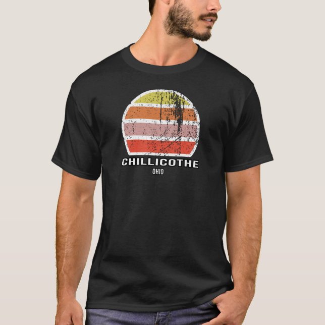 Camiseta Chillicothe Ohio Vintage Sunset Souvenir (Frente)