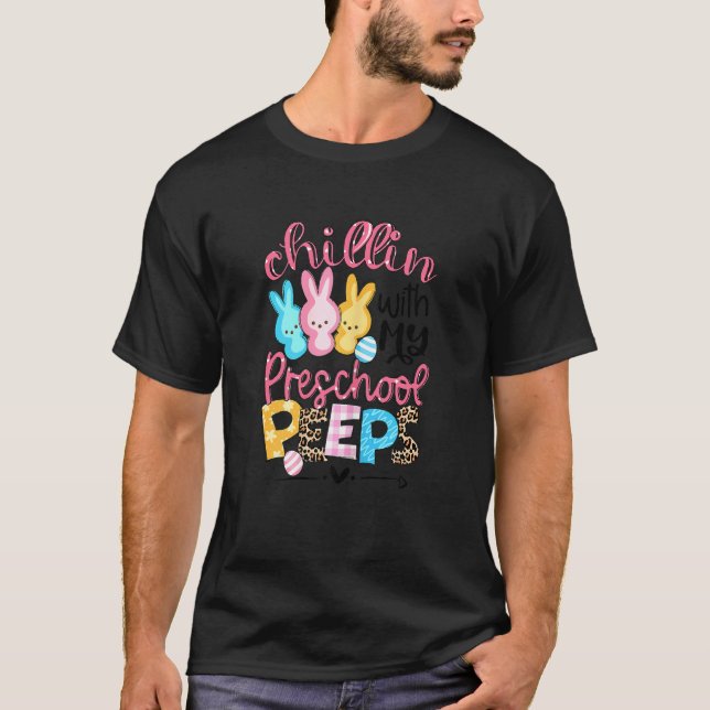 Camiseta Chillin Com A Minha Pré-Escolas Infantis (Frente)