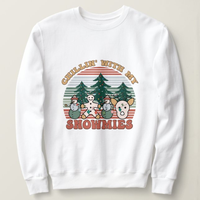 Camiseta Chillin com as minhas neve (Frente do Design)