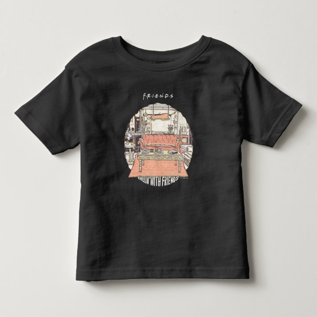 Camiseta Chillin' com FRIENDS™ Cartoon (Frente)