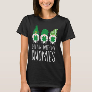Camiseta Chillin com meu Dia de São Patrício Gnomies