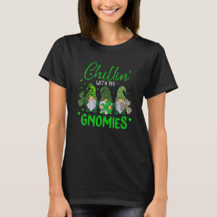 Camiseta Chillin Com Meu Gnomies Buffalo Leopard Santo Patr