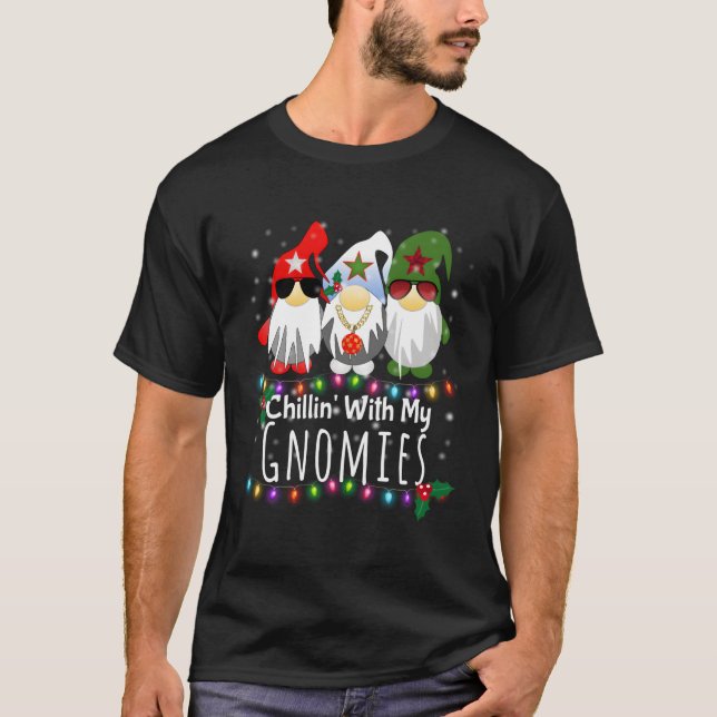 Camiseta Chillin Com Meu Gnomies Gnomo (Frente)