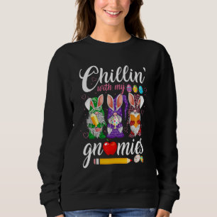 Camiseta Chillin Com Meu Gnomies Páscoa Dia Gnomo Professor