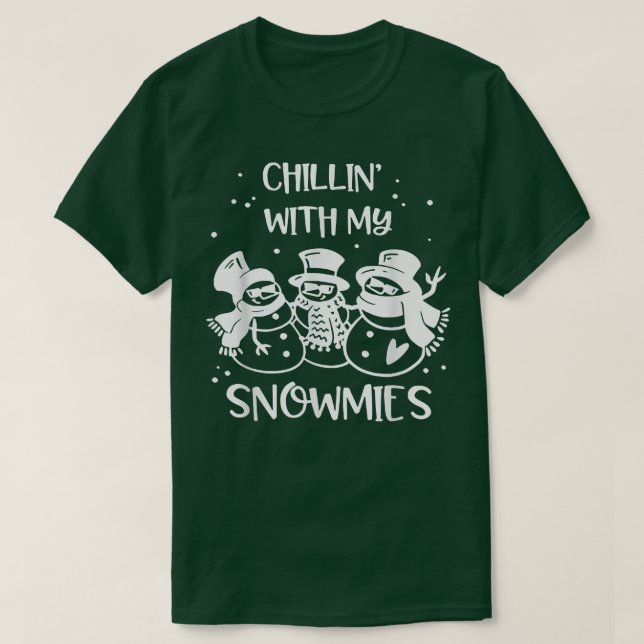 Camiseta Chillin Com Meu Neve De Natal (Frente do Design)