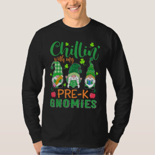 Camiseta Chillin Com Meu Teac De Dia de São Patrício Pré K