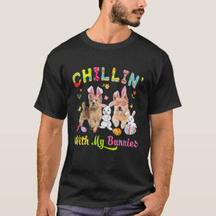 Camiseta Chillin' Com Meus Bunnies Cute Bunny Norwich Terri
