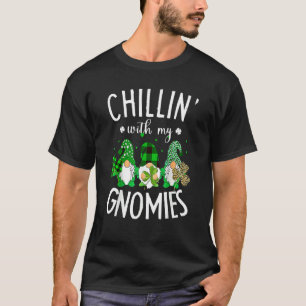 Camiseta Chillin Com Meus Gnomos Leopard Xadrez Buffalo Rua