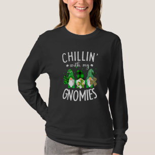 Camiseta Chillin Com Meus Gnomos Leopard Xadrez Buffalo Rua