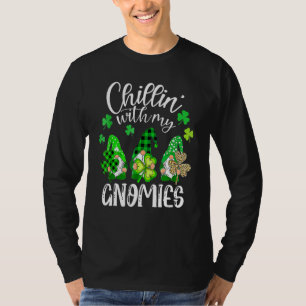 Camiseta Chillin Com Meus Gnomos Leopard Xadrez Buffalo Rua