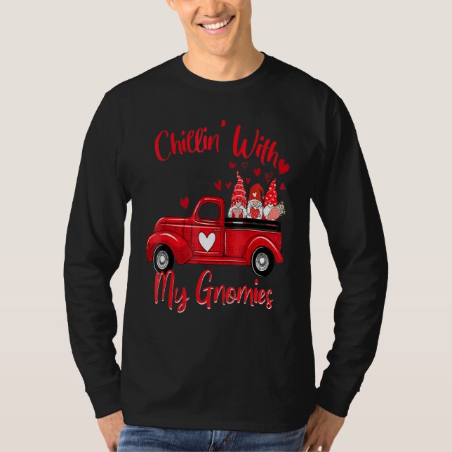 Camiseta Chillin Com Meus Gnomos Presentes Para Mulheres (Frente)