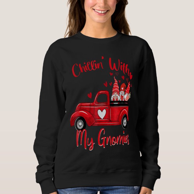 Camiseta Chillin Com Meus Gnomos Presentes Para Mulheres (Frente)