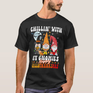 Camiseta Chillin com meus nômades Felizes Hallothanksmas Cu