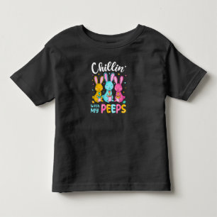 Camiseta Chillin Com Meus Peeps, Engraçado Coelhinho De P
