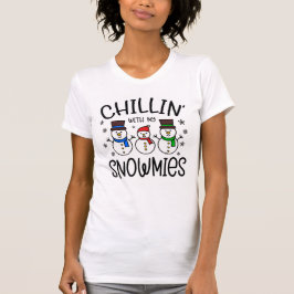 Camiseta Chillin com meus Snowmies